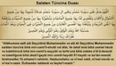 Salaten Tuncina Duasi Okunuşu ve Anlamı
